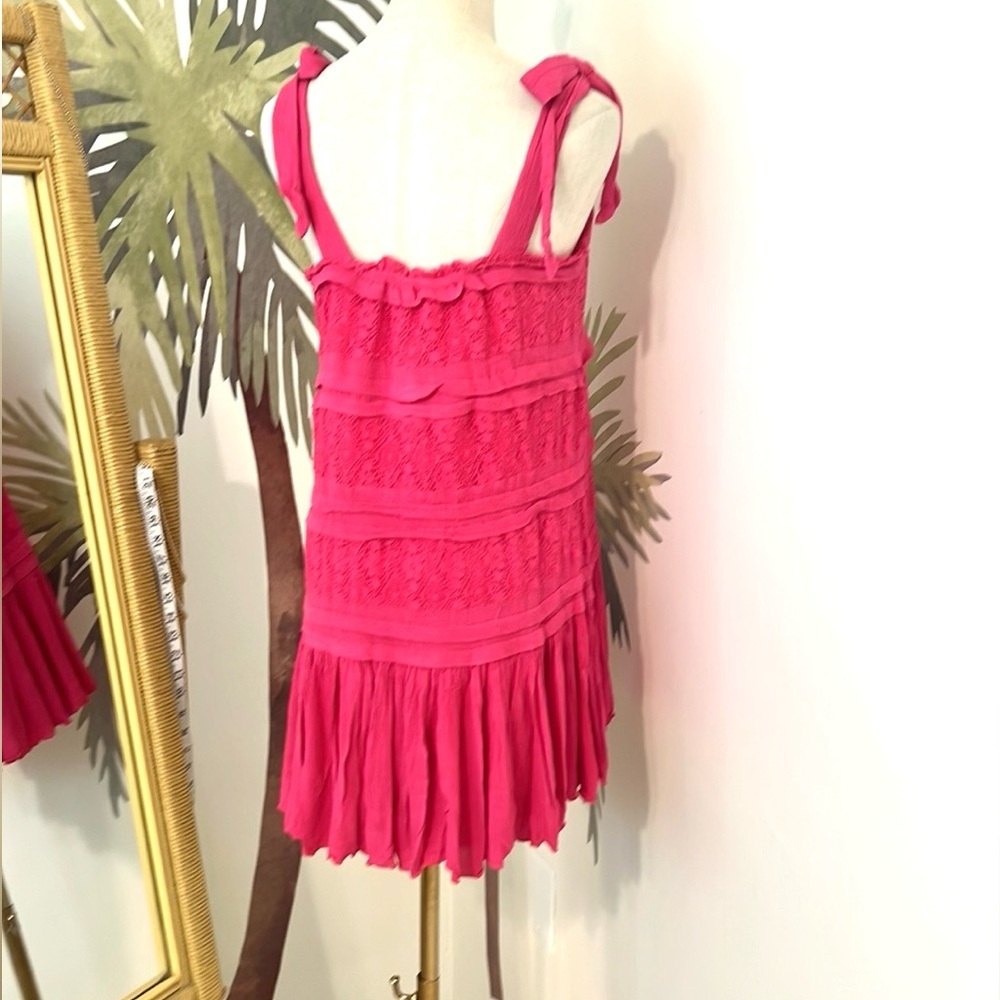 ⭐️Baeverly,Fun,Fantastic,Fuscia Dress, Super Soft,Adjustable Length,EUC,Size M - Picture 6 of 14